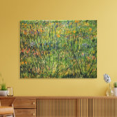 Pasture in Bloom door Vincent van Gogh Canvas Afdruk (Insitu (Woonkamer))
