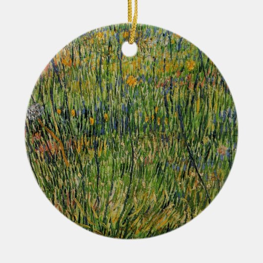 Pasture in Bloom door Vincent van Gogh Keramisch Ornament (Voorkant)