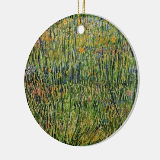 Pasture in Bloom door Vincent van Gogh Keramisch Ornament (Links)
