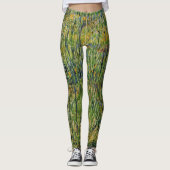 Pasture in Bloom door Vincent van Gogh Leggings (Voorkant)