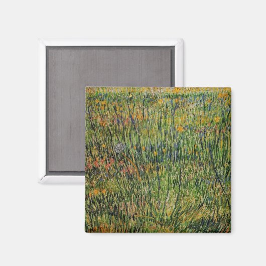 Pasture in Bloom door Vincent van Gogh Magneet (Voorkant / Achterkant)