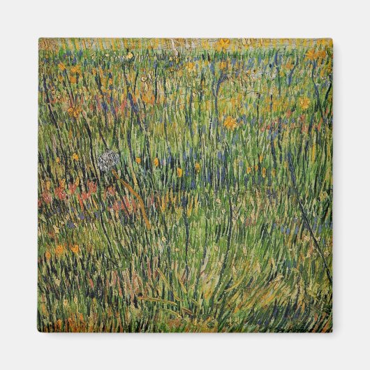 Pasture in Bloom door Vincent van Gogh Magneet (Voorkant)