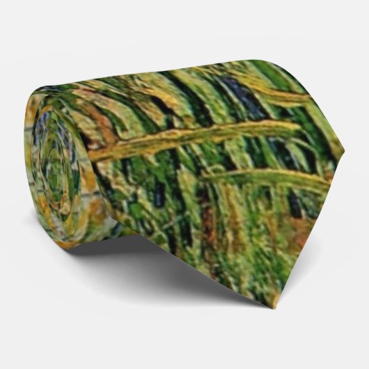 Pasture in Bloom door Vincent van Gogh Stropdas (Opgerold)