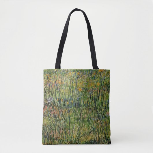Pasture in Bloom door Vincent van Gogh Tote Bag (Voorkant)