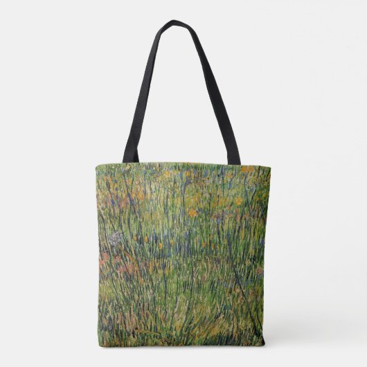 Pasture in Bloom door Vincent van Gogh Tote Bag (Achterkant)