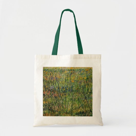 Pasture in Bloom door Vincent van Gogh Tote Bag (Voorkant)