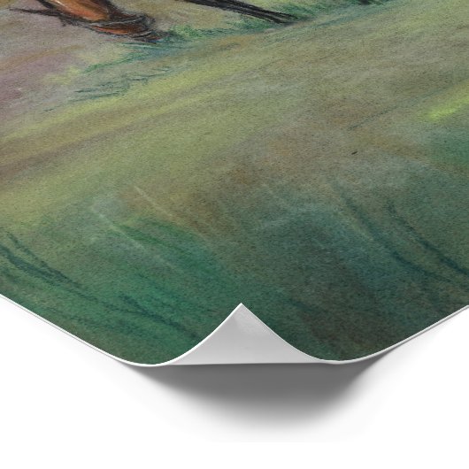 Pasture Originele Kunstafdrukken Poster (Hoek)