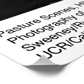 Pasture Scene door Ansel Adams Poster (Hoek)