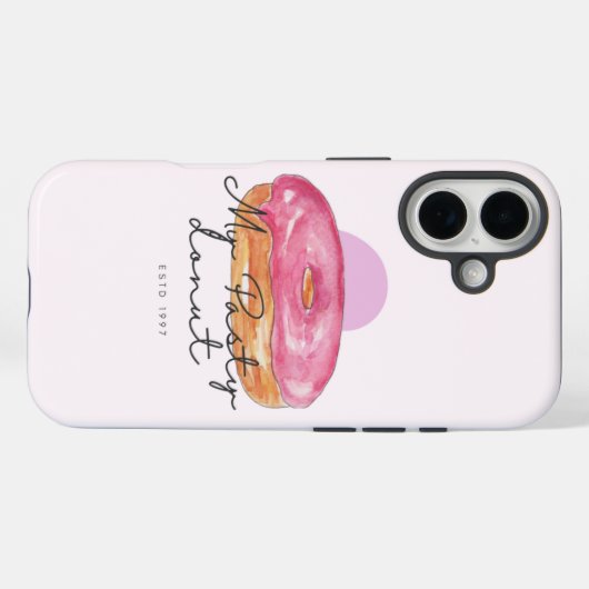 Pasty donut phone case (Achterkant (horizontaal))