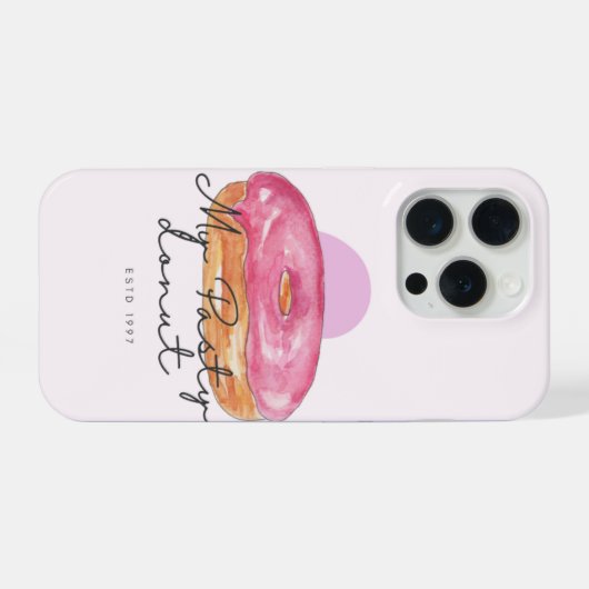 Pasty donut phone case iPhone hoesje (Achterkant horizontaal)