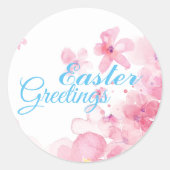 Pasvorm voor paasvergrotingen ronde sticker (Voorkant)