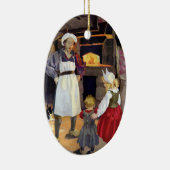 Pat-A-Cake Baker and Children Nursery Rhyme Keramisch Ornament (Rechts)