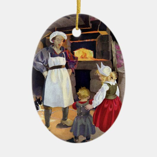 Pat-A-Cake Baker and Children Nursery Rhyme Keramisch Ornament (Voorkant)