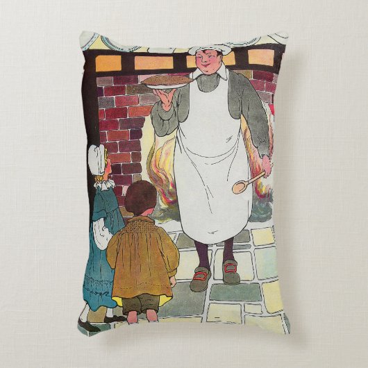 Pat-a-cake, pat-a-cake, man van Baker Accent Kussen (Voorkant(Verticaal))
