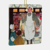 Pat-a-cake, pat-a-cake, man van Baker Keramisch Ornament (Rechts)