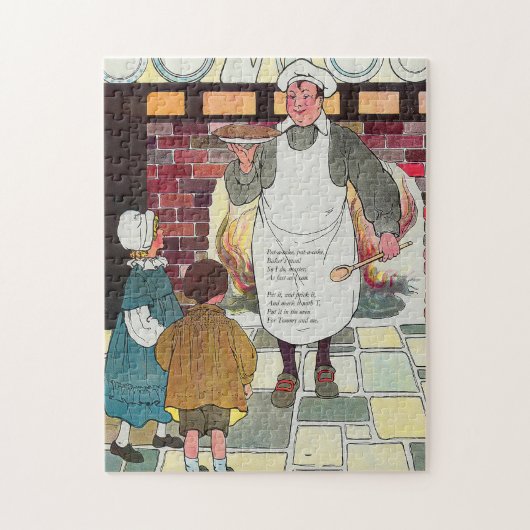 Pat-a-cake, pat-a-cake, man van Baker Legpuzzel (Verticaal)