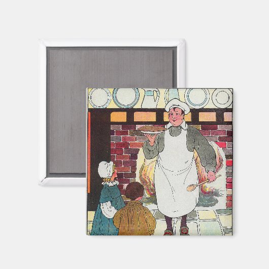 Pat-a-cake, pat-a-cake, man van Baker Magneet (Voorkant / Achterkant)