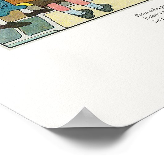 Pat-a-cake, pat-a-cake, man van Baker Poster (Hoek)