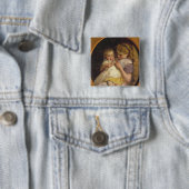 Pat-a-cake Vierkante Button 5,1 Cm (In situ)