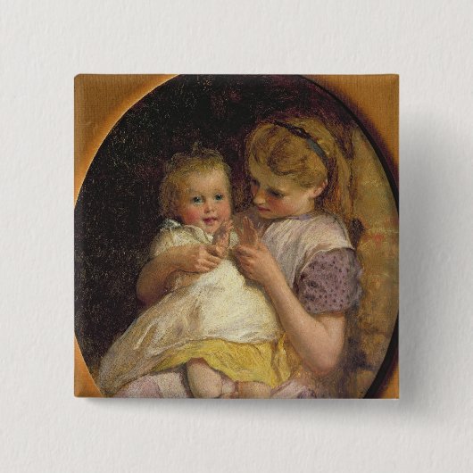 Pat-a-cake Vierkante Button 5,1 Cm (Voorkant)