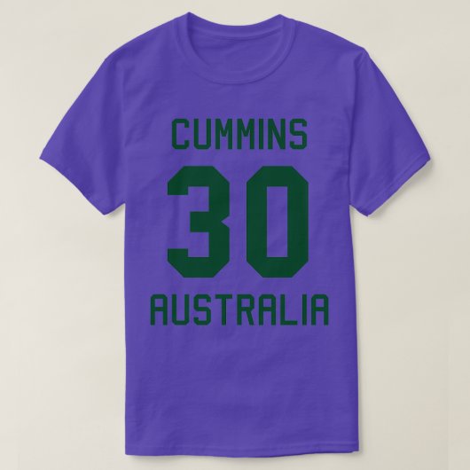 Pat Cummins 30 Australian Cricket Jersey 1 T-shirt (Design voorkant)