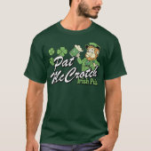 Pat McCrotch Irish Pub Leprechaun Funny Shamrock T-shirt (Voorkant)