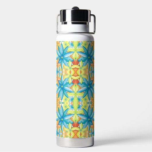 Pat Mosaic Business Water Bottle Waterfles (Achterkant)