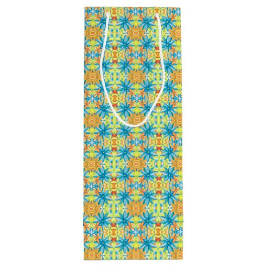 Pat Mosaic Gift Bag Wijn Cadeautas (Achterkant)