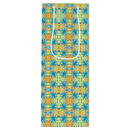 Pat Mosaic Gift Bag Wijn Cadeautas (Voorkant)