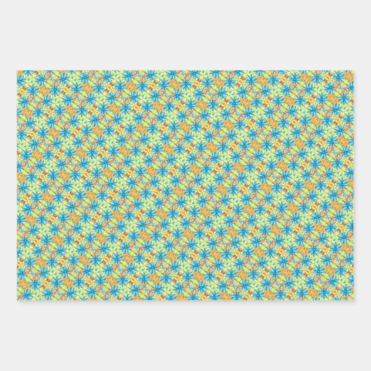 Pat Mosaic Gift Wrapping Sheet Set Inpakpapier Vel (Voorkant 3)