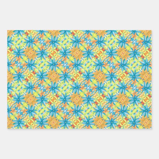 Pat Mosaic Gift Wrapping Sheet Set Inpakpapier Vel (Voorkant 2)