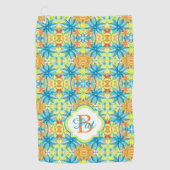 Pat Mosaic Golf Towel Golfhanddoek (Voorkant)