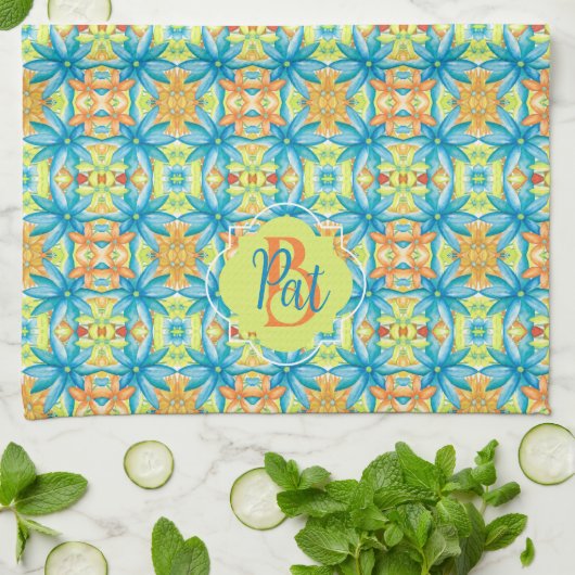 Pat Mosaic Kitchen Towel Theedoek (Gevouwen)