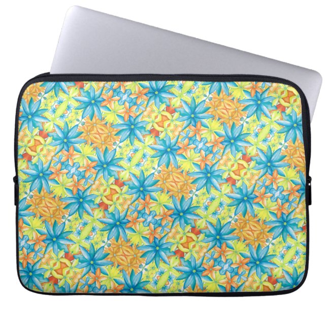 Pat Mosaic Laptop Sleeve (Voorkant)