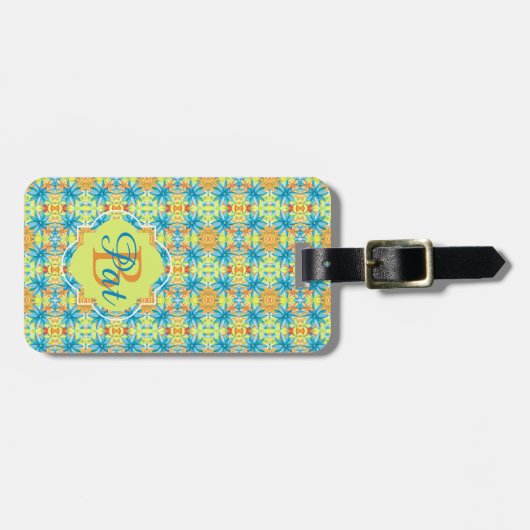 Pat Mosaic Luggage Tag Bagagelabel (Voorkant horizontaal)