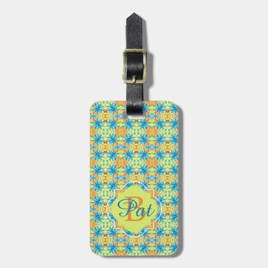 Pat Mosaic Luggage Tag Bagagelabel (Voorkant verticaal)