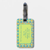 Pat Mosaic Luggage Tag Bagagelabel (Achterkant verticaal)