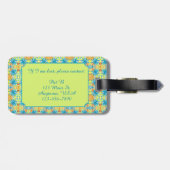Pat Mosaic Luggage Tag Bagagelabel (Achterkant horizontaal)