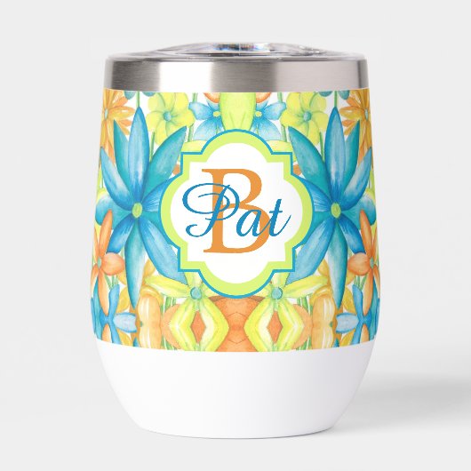 Pat Mosaic Wine Tumbler (Voorkant)