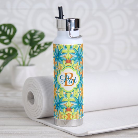 Pat Mosaic Zakelijke Waterfles (Yoga (Gedraaid) )