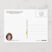 Pat Nixon, First Lady of the U.S. Briefkaart (Achterkant)