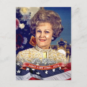 Pat Nixon, First Lady of the U.S. Briefkaart