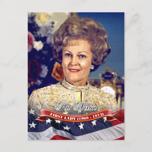 Pat Nixon, First Lady of the U.S. Briefkaart (Voorkant)