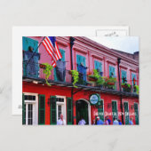 Pat O' Brien ligt in het Franse kwartaal Briefkaart (Voorkant / Achterkant)