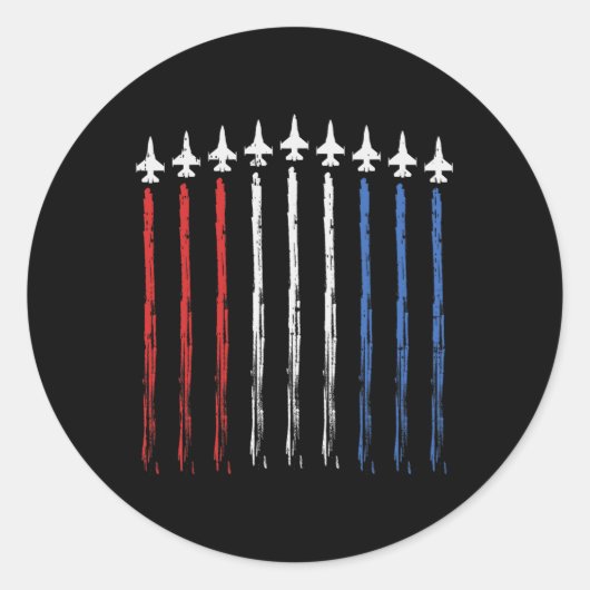 Pat op 4 juli ronde sticker (Voorkant)