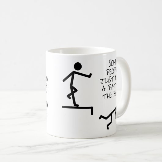 Pat op Back Funny Mug Koffiemok (Voorkant rechts)