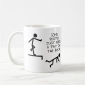 Pat op Back Funny Mug Koffiemok (Links)