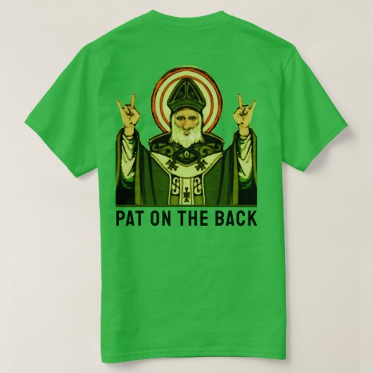 Pat op de achterste dag van Patrick T-shirt (Design achterkant)