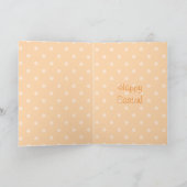 Pat Pastel Polka Dot Gnome Bunny Feestdagen Kaart (Binnen)