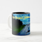 Pat Ruger: Mok Oblivion Highway Coffee (Voorkant links)